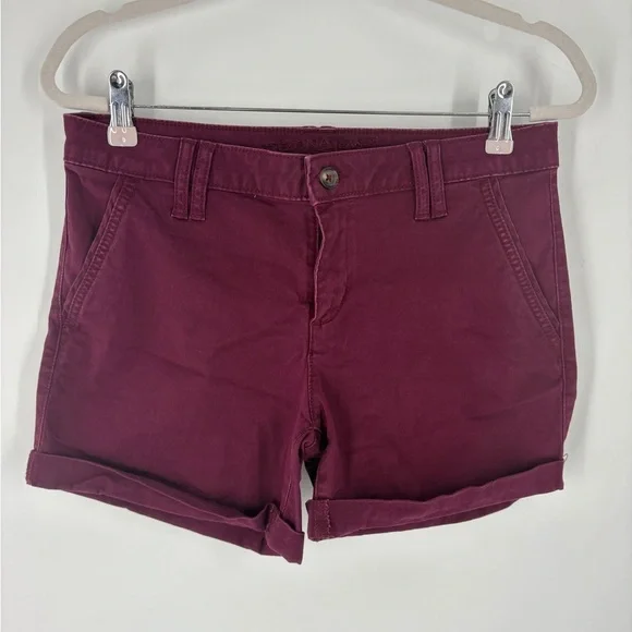 Arizona Jean Co Burgundy Shorts Juniors Size 11 - Picture 1 of 7